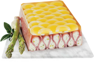 Ham-asperge druppels