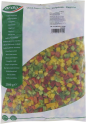 Paprikablokjes rood/groen/geel ds 4x2.5 kg